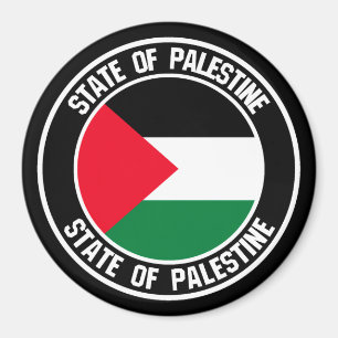 Palestine Round Emblem Magnet