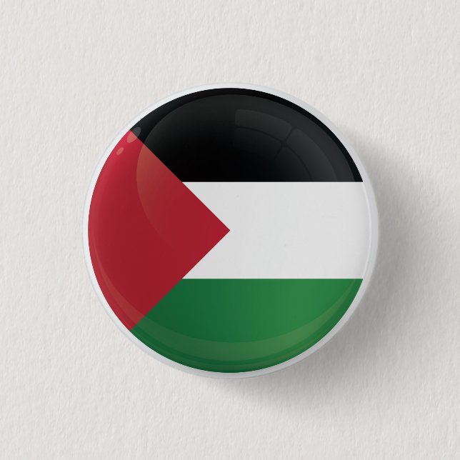 Palestine  Round Icon Flag 1 Inch Round Button (Front)