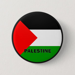 Palestine Roundel quality Flag 2 Inch Round Button