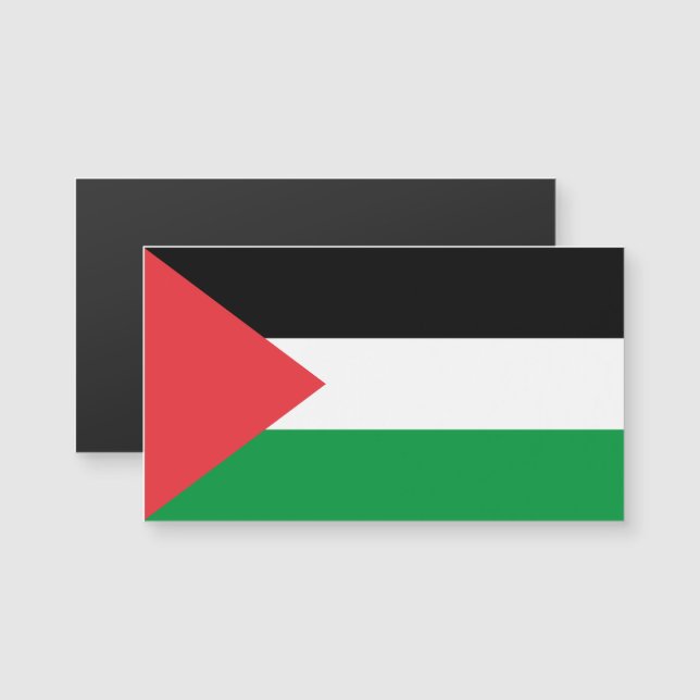 Palestine state flag magnetic card magnet (Front/Back)