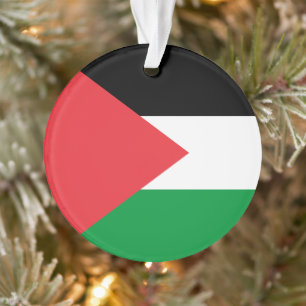 Palestine state flag ornament