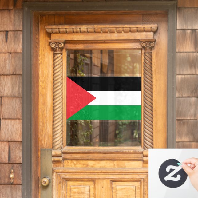 Palestine state flag patriotic window cling (Home Door)