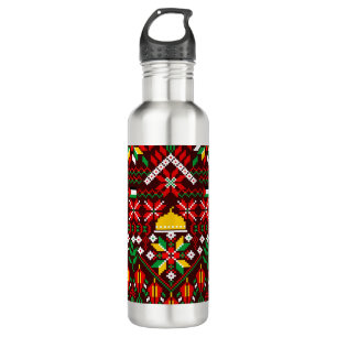Palestine Tatreez Traditional Embrodery 710 Ml Water Bottle