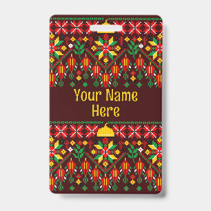 Palestine Tatreez Traditional Embrodery Badge