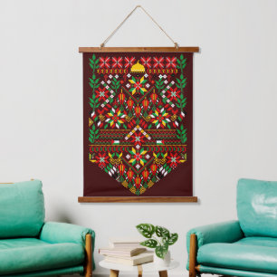 Palestine Tatreez Traditional Embrodery Hanging Tapestry