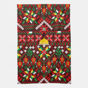 Palestine Tatreez Traditional Embrodery Kitchen Towel