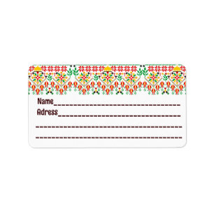 Palestine Tatreez Traditional Embrodery Label