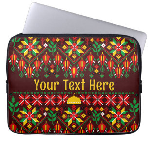 Palestine Tatreez Traditional Embrodery Laptop Sleeve