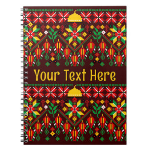 Palestine Tatreez Traditional Embrodery Notebook