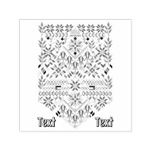 Palestine Tatreez Traditional Embrodery Self-inking Stamp