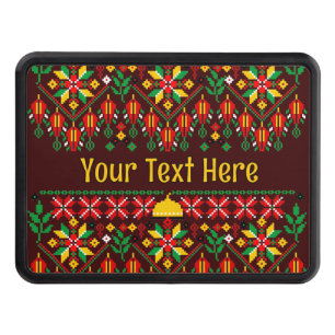 Palestine Tatreez Traditional Embrodery Trailer Hitch Cover