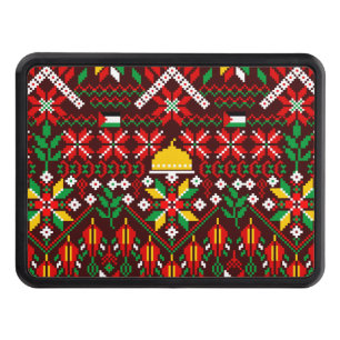 Palestine Tatreez Traditional Embrodery Trailer Hitch Cover