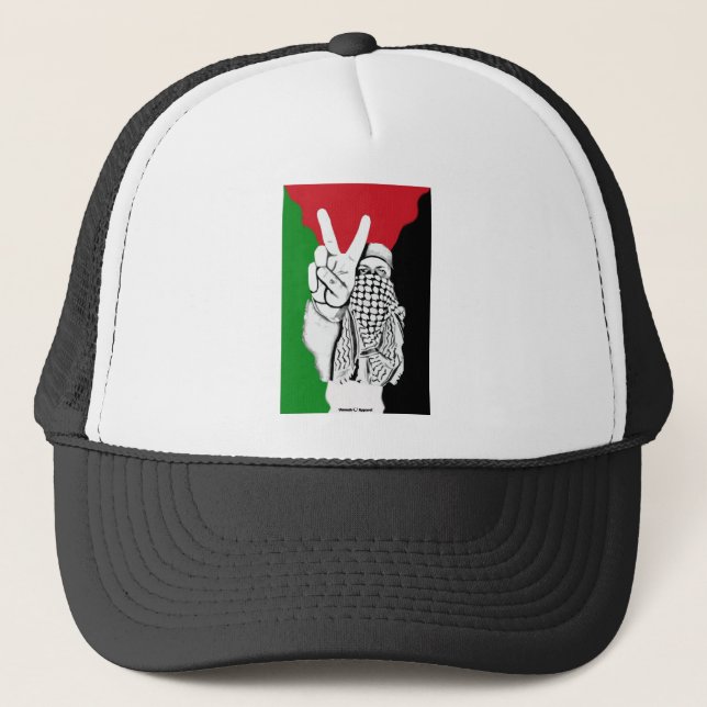 Palestine Victory Flag Trucker Hat (Front)
