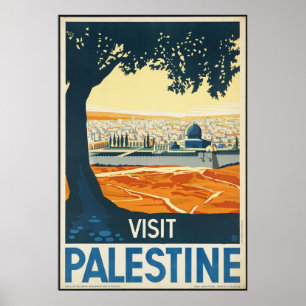 Palestine Vintage Travel Poster Ad Retro Prints