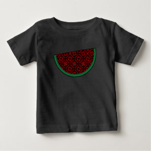 Palestine watermelon Embroidery red tatreez  Baby T-Shirt