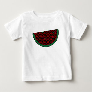 Palestine watermelon Embroidery red tatreez  Baby T-Shirt