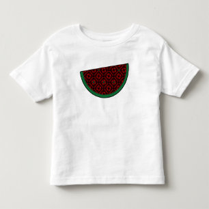 Palestine watermelon Embroidery red tatreez Toddler T-shirt