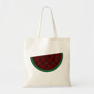 Palestine watermelon Embroidery red tatreez  Tote Bag