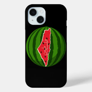 Palestine Watermelon Flag Map. Free Palestinians iPhone 15 Case