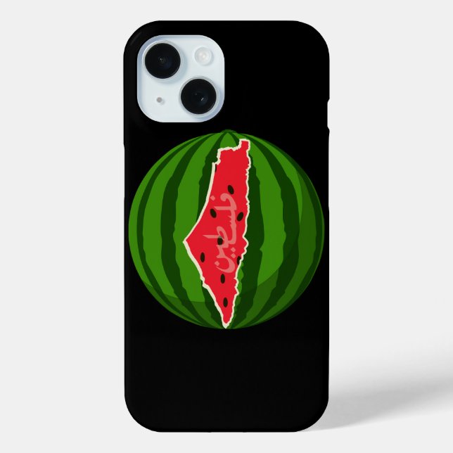 Palestine Watermelon Flag Map. Free Palestinians Case-Mate iPhone Case (Back)