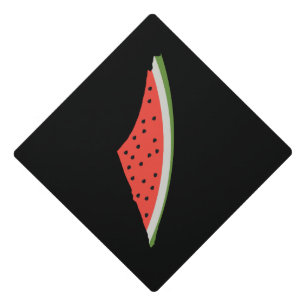 Palestine Watermelon Flag Map. Free Palestinians. Graduation Cap Topper