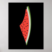 Palestine Watermelon Flag Map. Free Palestinians.