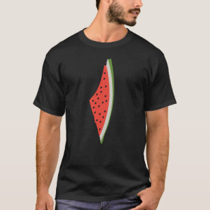 Palestine Watermelon Flag Map. Free Palestinians. T-Shirt