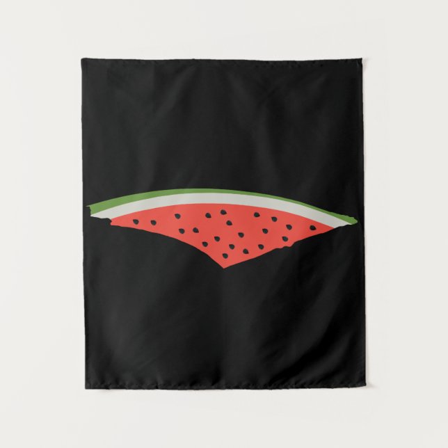 Palestine Watermelon Flag Map. Free Palestinians. Tapestry (Front)