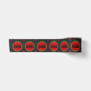 Palestine watermelon-Palestine Arabic word"فلسطين" Satin Ribbon