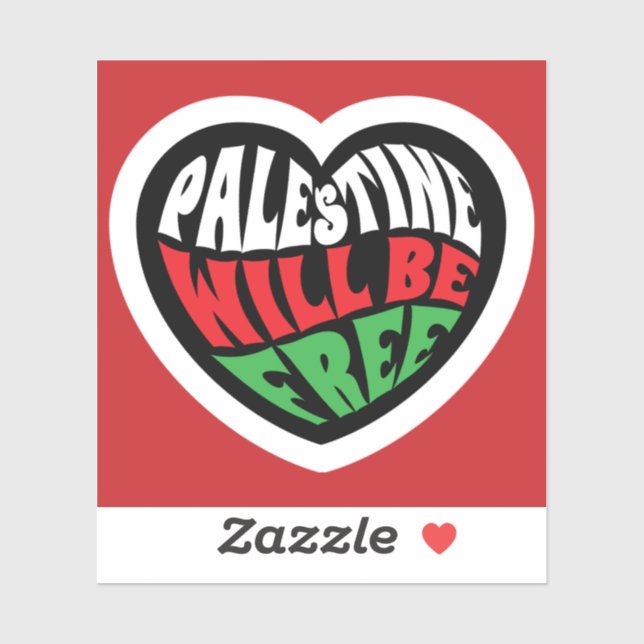 Palestine Will be Free 3x3 Stickers (Sheet)