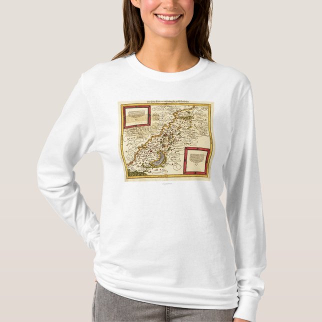 PalestinePanoramic MapPalestine 3 T-Shirt (Front)