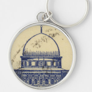 palestinian ancient stamp 1920_ palestine folklor keychain