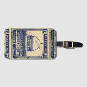palestinian ancient stamp 1920_ palestine folklor luggage tag