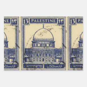 palestinian ancient stamp 1920_ palestine folklor wrapping paper sheet