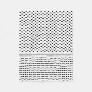 Palestinian Arabic Kufiya Pattern Customized  Fleece Blanket