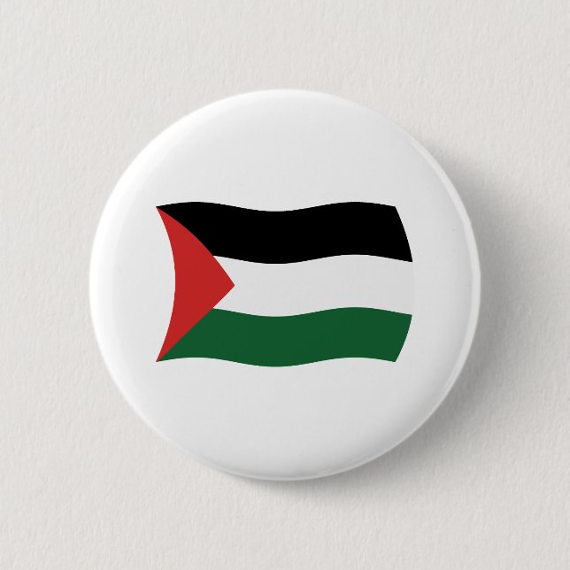 Palestinian Authority Flag Button (Front)