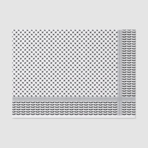 Palestinian Black & White Keffiyeh Tissue Paper