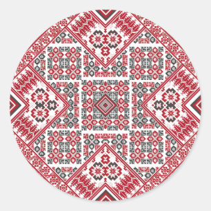 Palestinian Embroidery pattern 2  Classic Round Sticker