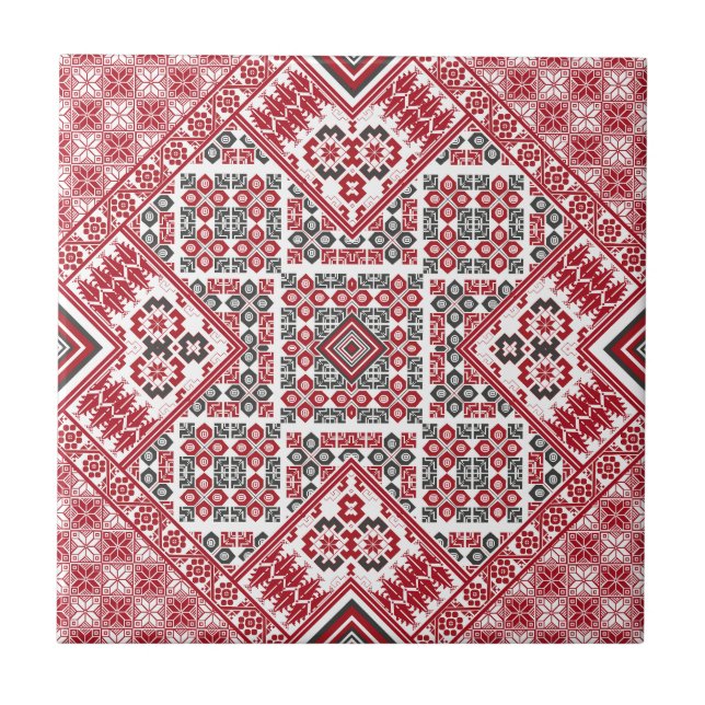 Palestinian Embroidery pattern 2  Tile (Front)