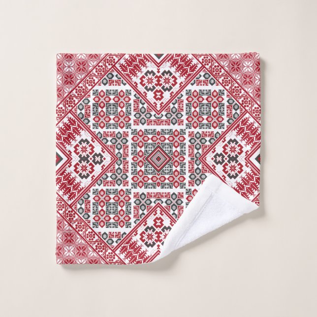  Palestinian Embroidery pattern 2 Wash Cloth (Wash Cloth)