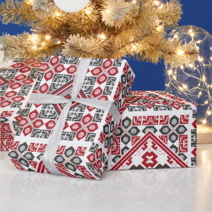 Palestinian Embroidery pattern 2  Wrapping Paper