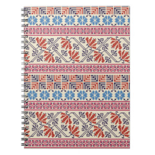 Palestinian embroidery pattern notebook