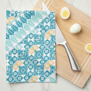 Palestinian Embroidery pattern Printed Design Kitchen Towel