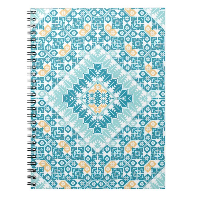Palestinian Embroidery pattern Printed Design Notebook (Front)