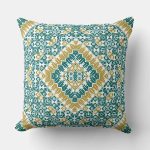Palestinian Embroidery pattern Printed Design Throw Pillow
