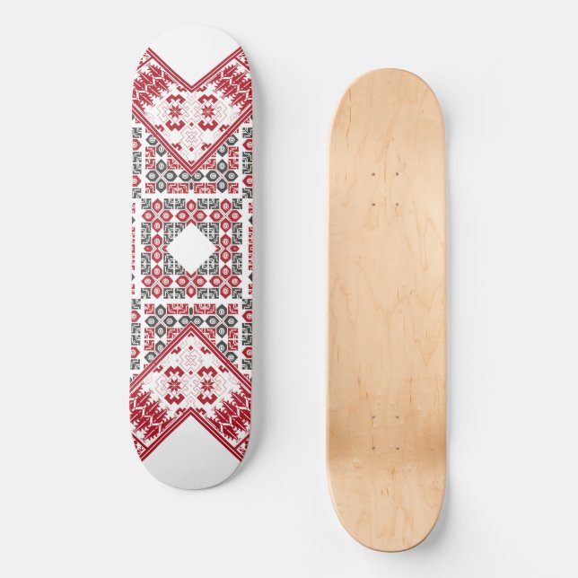 Palestinian Embroidery Pattern   Skateboard (Front)
