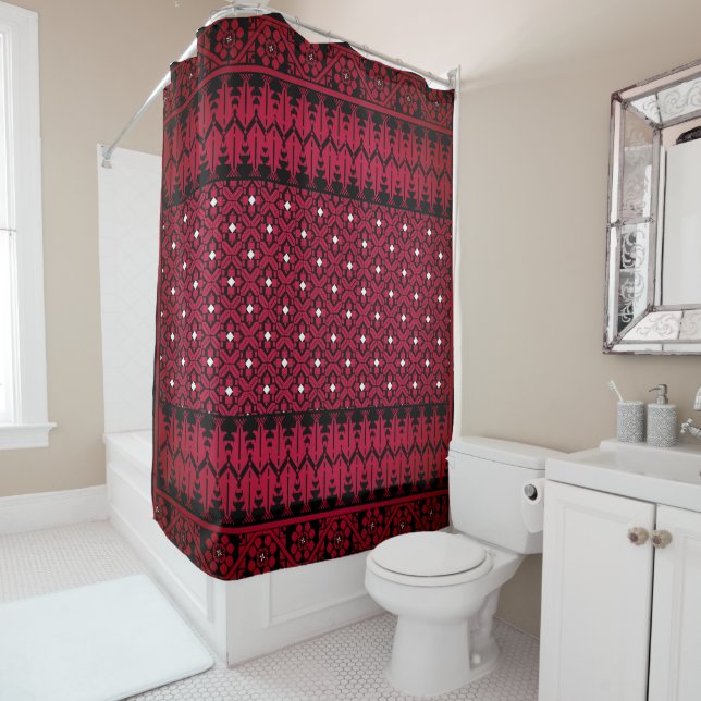 Palestinian Embroidery Tatreez printed Design (In Situ)