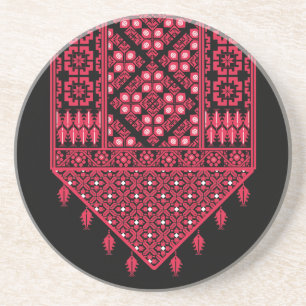 Palestinian Embroidery Tatreez printed design  Coaster