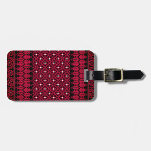 Palestinian Embroidery Tatreez printed design Luggage Tag