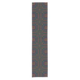 Palestinian Embroidery Tatreez red green 5 Pattern Short Table Runner
